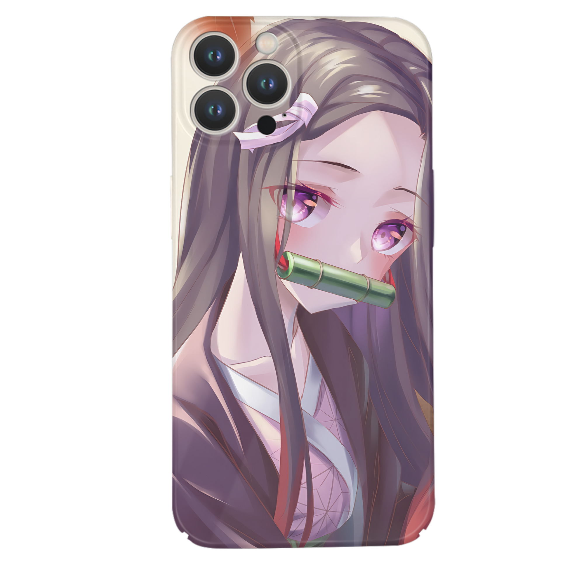 （画像用） 鬼滅の刃（きめつのやいば）竈門 禰󠄀豆子／かまど ねずこ Kamado Nezuko 【iPhone 14シリーズ対応】ハードケース